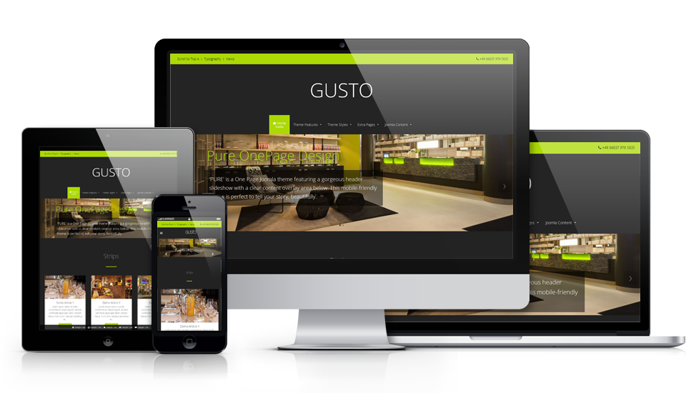 Gusto Joomla Theme